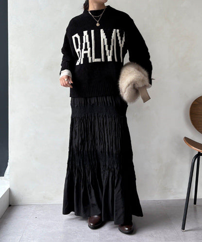 絨球標誌針織衫