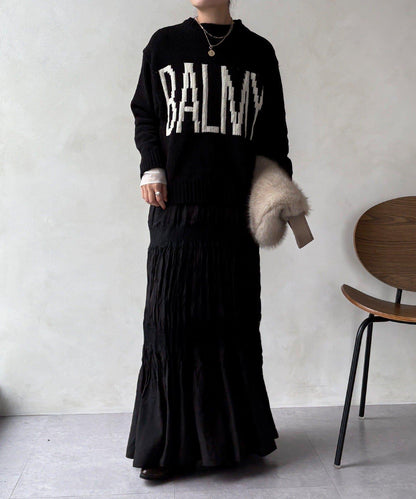 絨球標誌針織衫