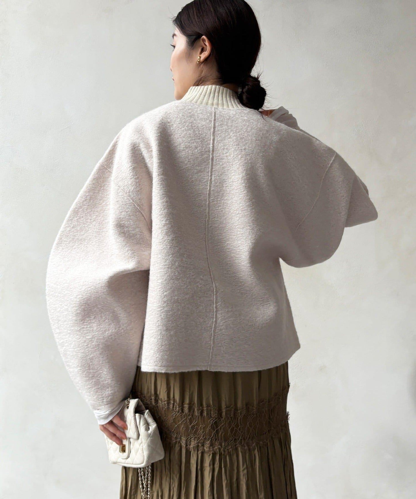 DouDou 半拉鍊泰迪絨套頭上衣