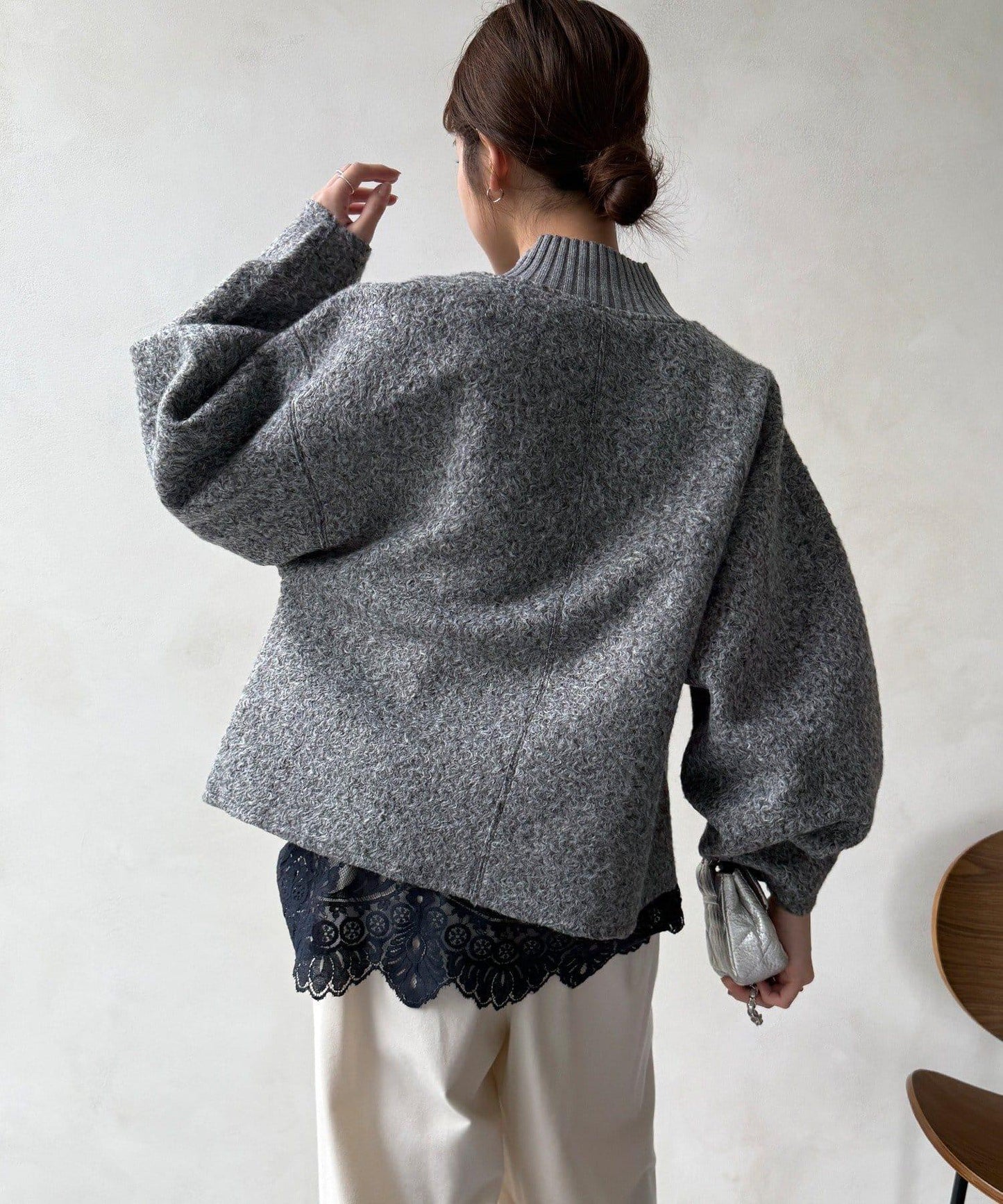 DouDou 半拉鍊泰迪絨套頭上衣