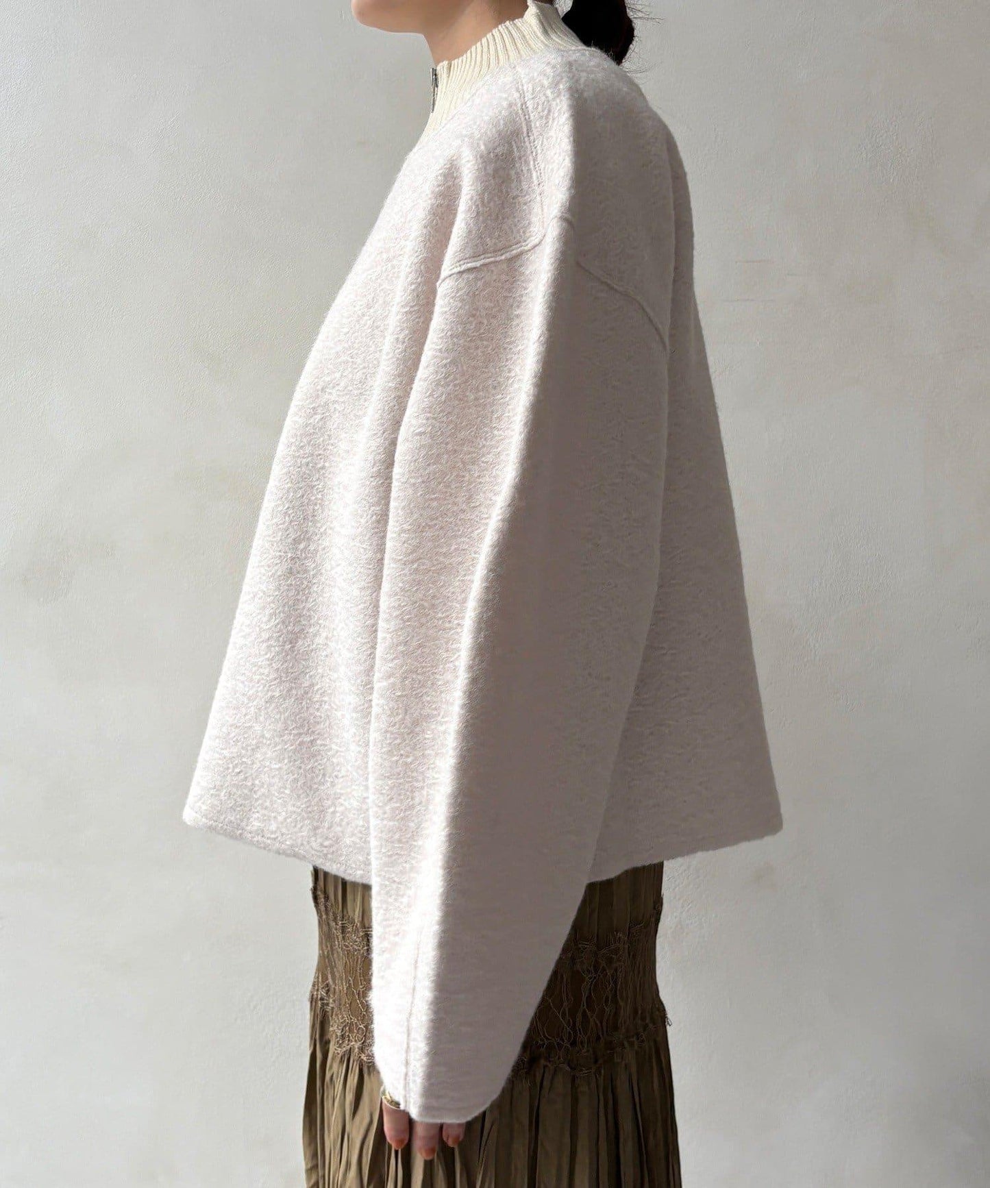 DouDou 半拉鍊泰迪絨套頭上衣