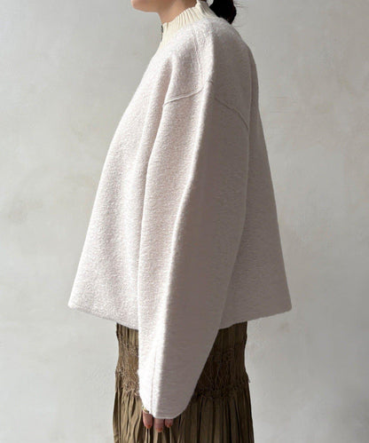 DouDou 半拉鍊泰迪絨套頭上衣