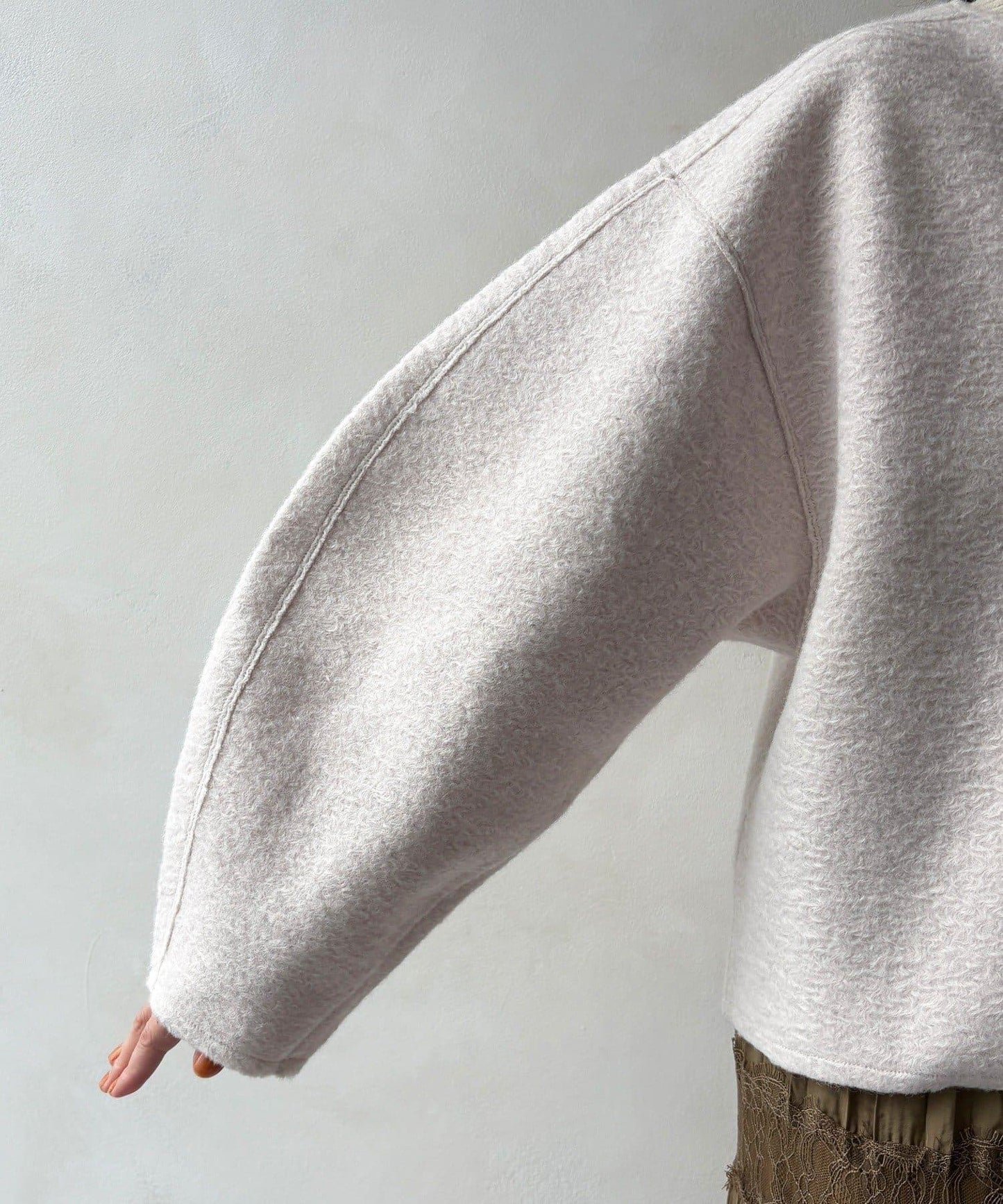 DouDou 半拉鍊泰迪絨套頭上衣