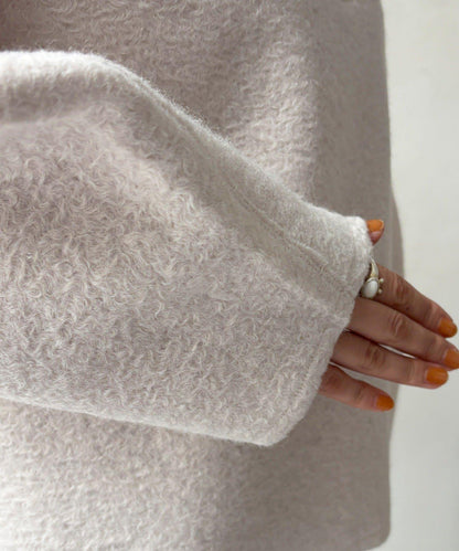 DouDou 半拉鍊泰迪絨套頭上衣