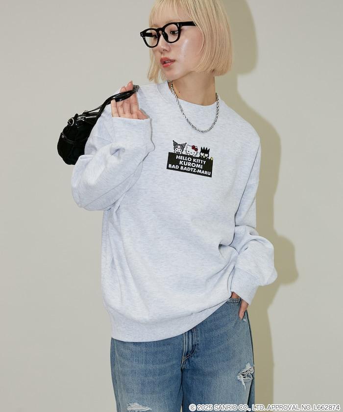 SANRIO 植絨與刺繡藝術衛衣