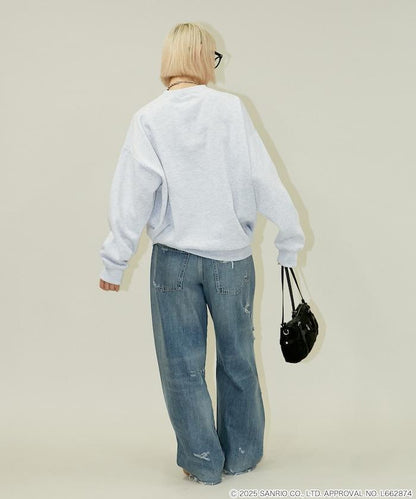 SANRIO 植絨與刺繡藝術衛衣