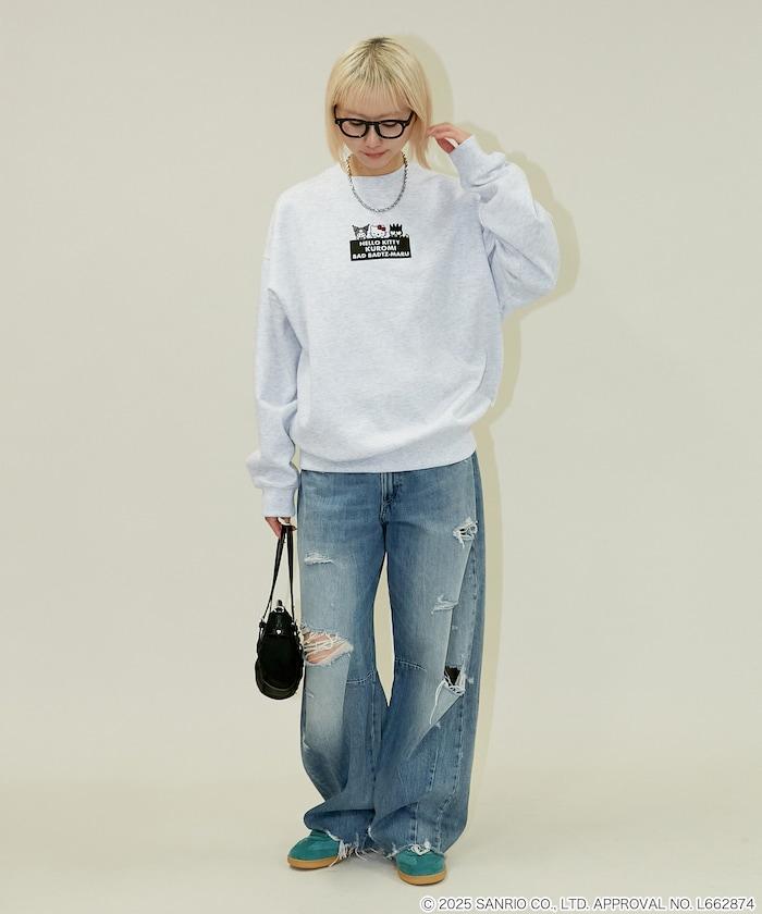 SANRIO 植絨與刺繡藝術衛衣