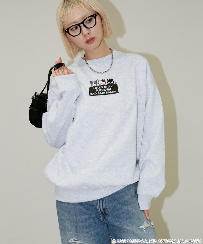 SANRIO 植絨與刺繡藝術衛衣