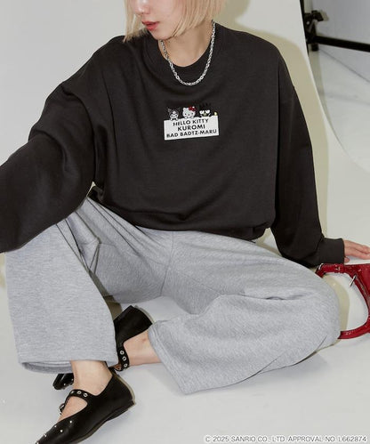 SANRIO 植絨與刺繡藝術衛衣