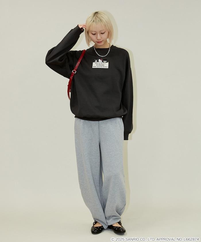 SANRIO 植絨與刺繡藝術衛衣