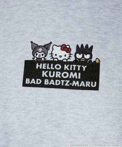 SANRIO 植絨與刺繡藝術衛衣