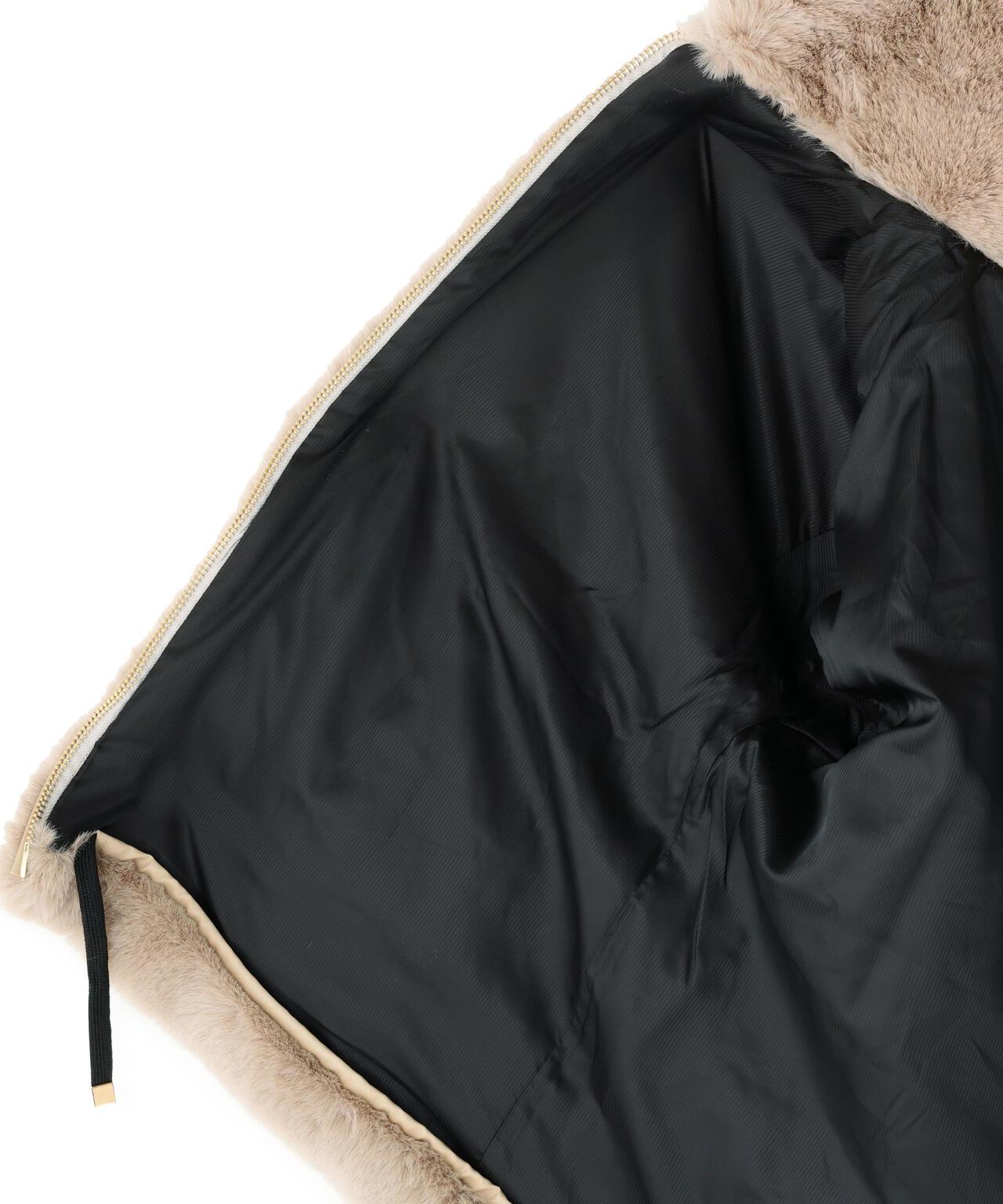 FR(13)NDS /フレンズ/仿皮草連帽短夾克