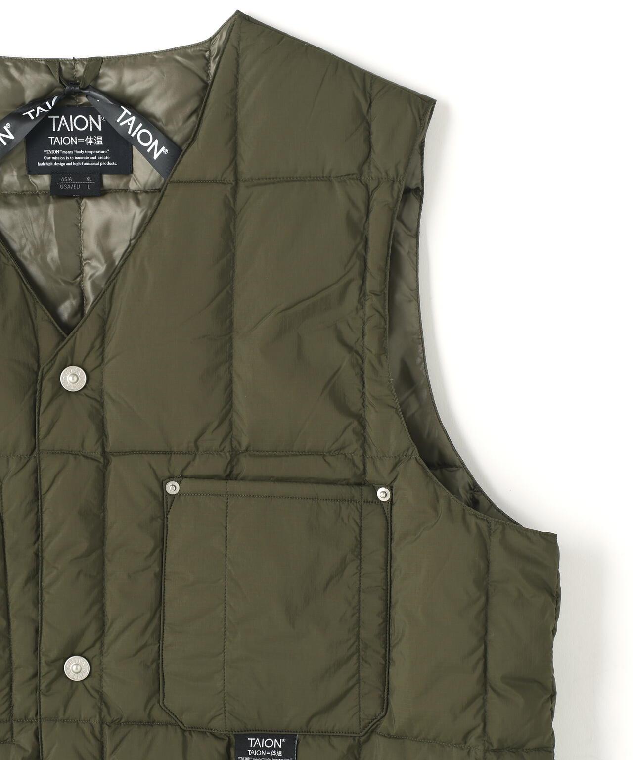 TAION V領釦式馬甲工裝V領釦式馬甲【男女通用】