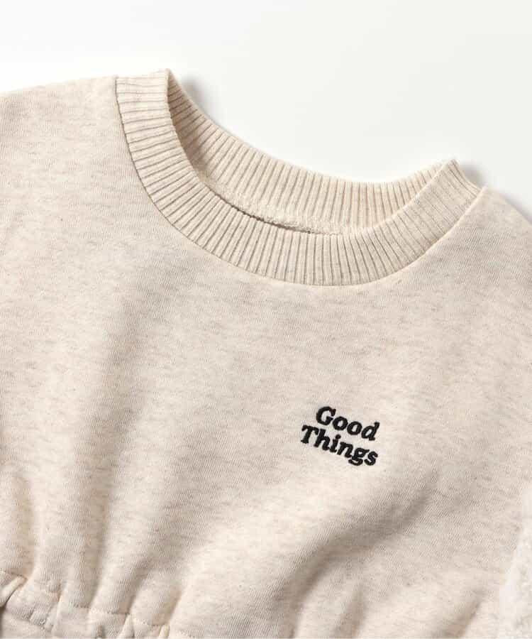 袖部羊羔絨連衣裙