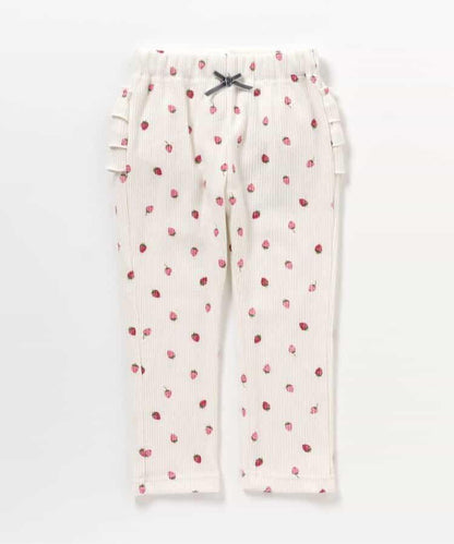 加厚荷葉邊打底褲/7days Style褲子 十分褲