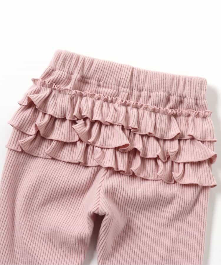 加厚荷葉邊打底褲/7days Style褲子 十分褲