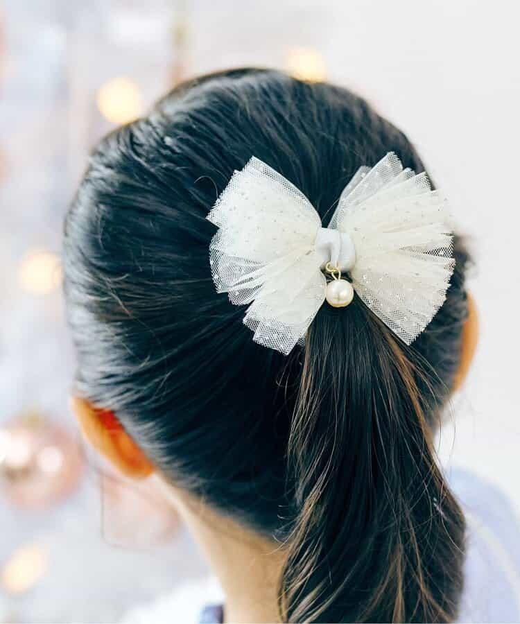 透膚蝴蝶結髮繩