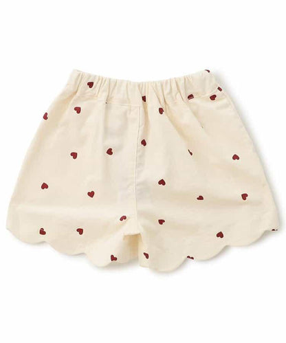 側邊蝴蝶結波浪邊短褲