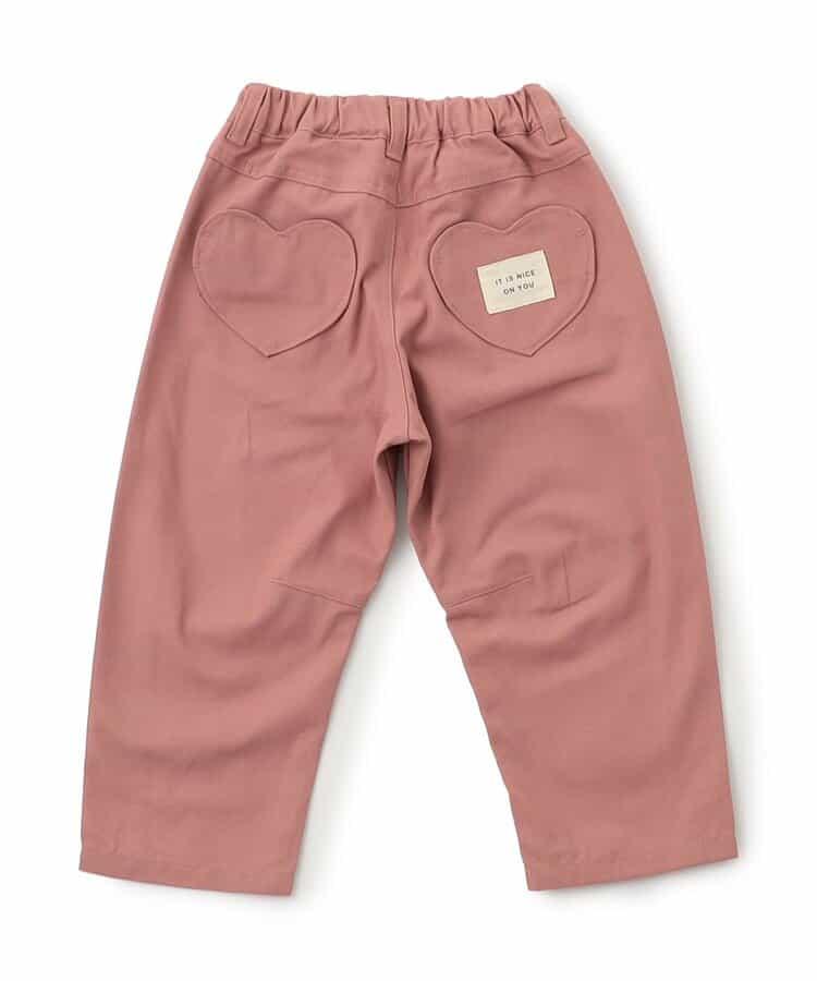 愛心口袋桶形褲 10分長度