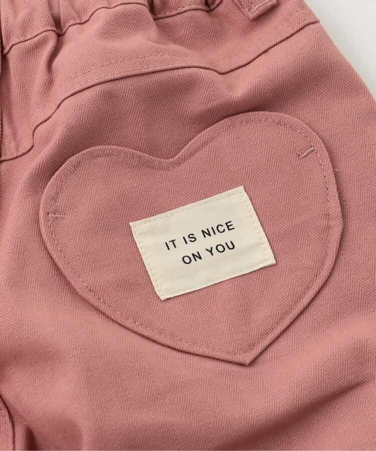 愛心口袋桶形褲 10分長度