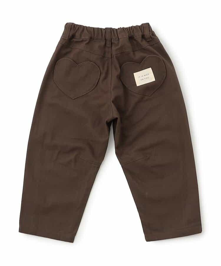 愛心口袋桶形褲 10分長度