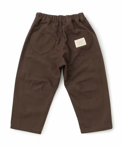 愛心口袋桶形褲 10分長度