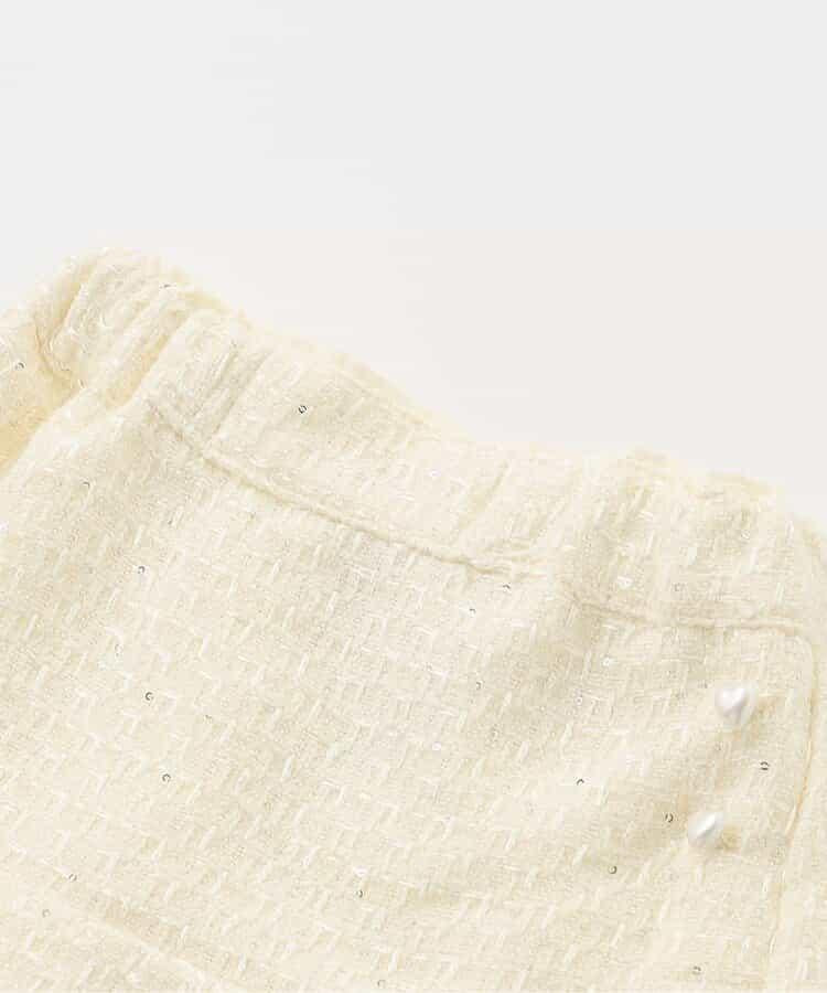 亮片斜紋呢半身裙褲