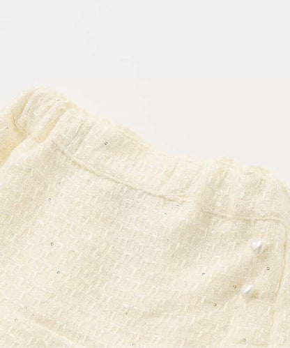 亮片斜紋呢半身裙褲