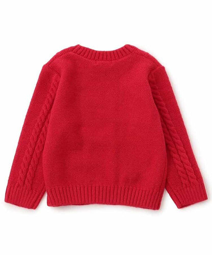 多色蝴蝶結針織上衣_可機洗