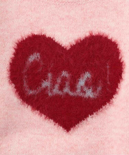 毛絨圖案針織衫_可機洗