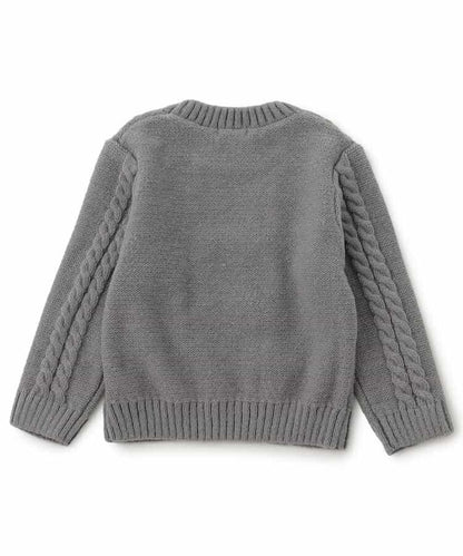 多色蝴蝶結針織上衣_可機洗