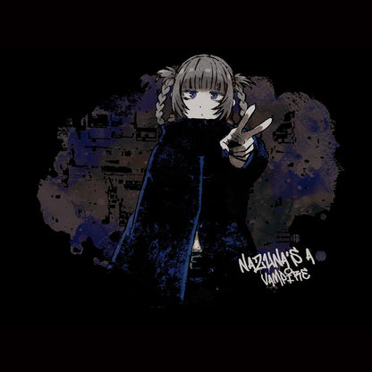 《徹夜之歌》 第二季 S碼 「七草夏實是吸血鬼」T恤/墨黑