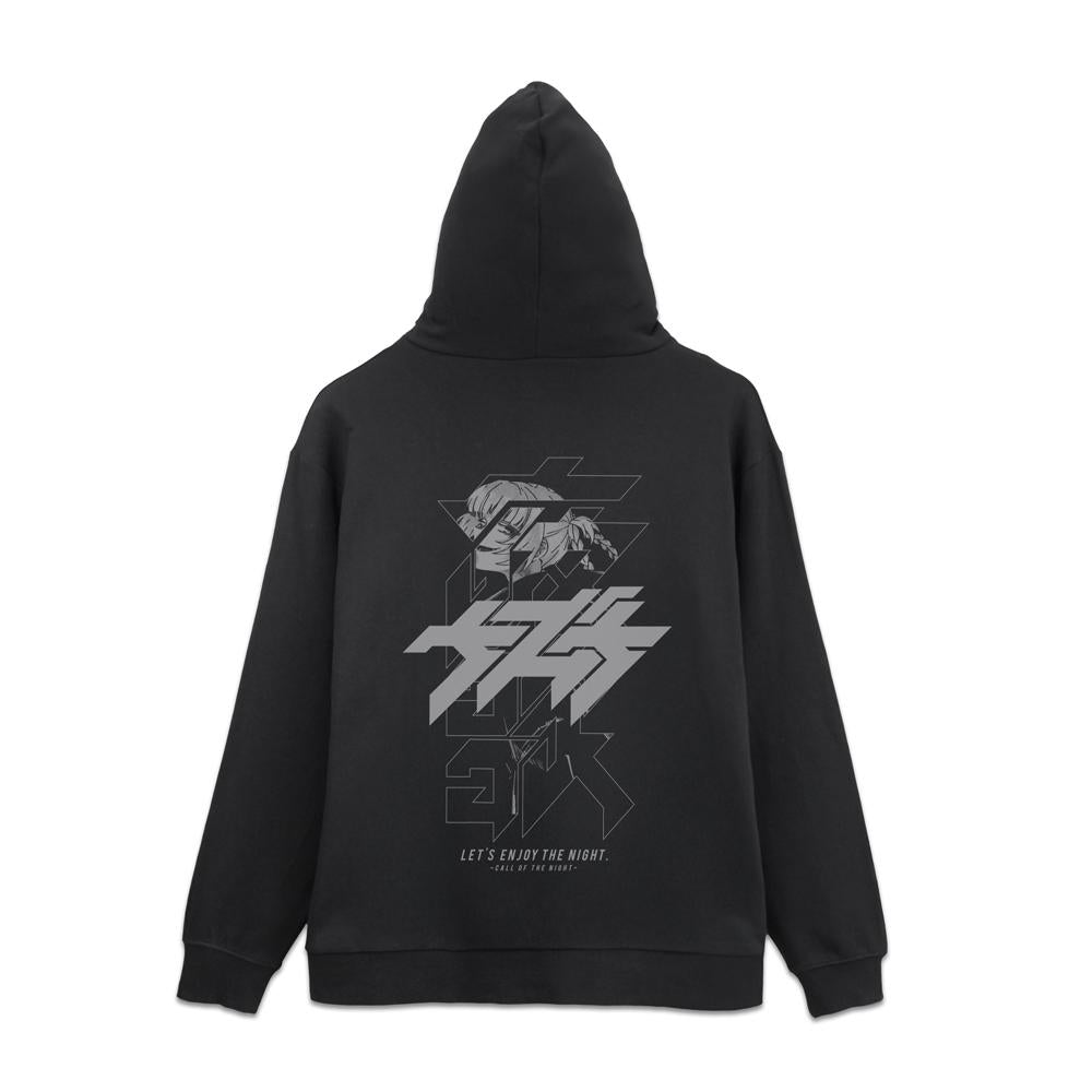 《徹夜之歌》 第二季_L碼_《徹夜之歌》 拉鍊連帽衛衣/黑色