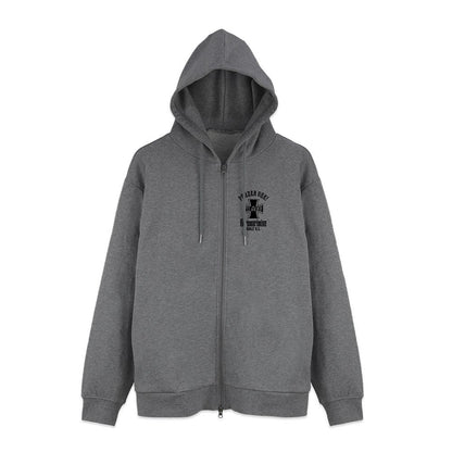 少女與戰車 最終章_XL碼_黑森峰女學園 拉鍊連帽衛衣 Ver.3.0/混灰色