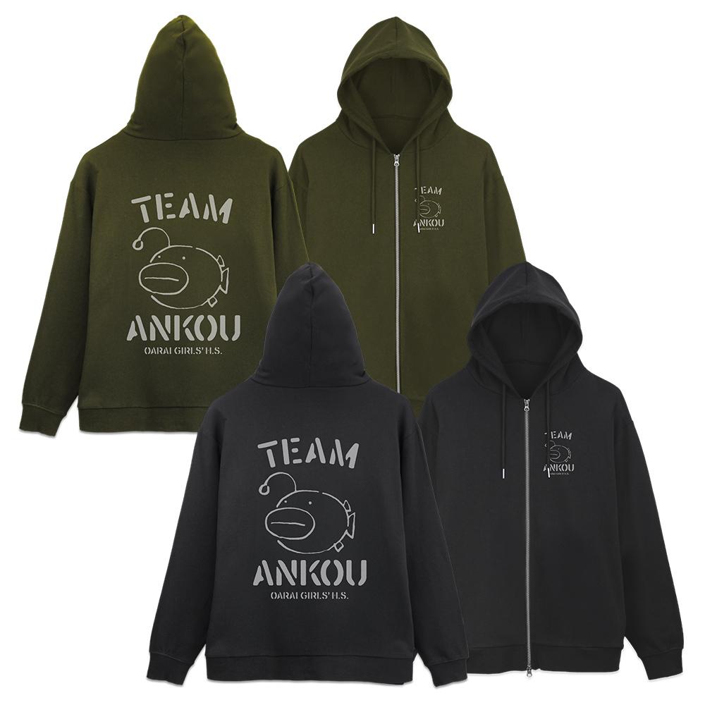 少女與戰車 最終章_M碼_鯉魚隊 拉鍊連帽衫Ver.3.0/苔蘚綠