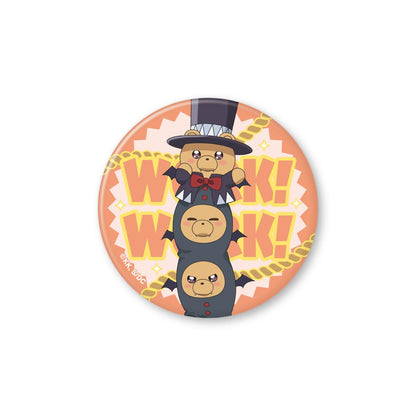 《在魔王城說晚安》 魔王城でわ～く！わ～く！ 迷你圖騰柱小惡魔熊徽章（56mm）