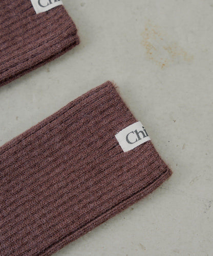 帶名字標籤羅紋護腿襪