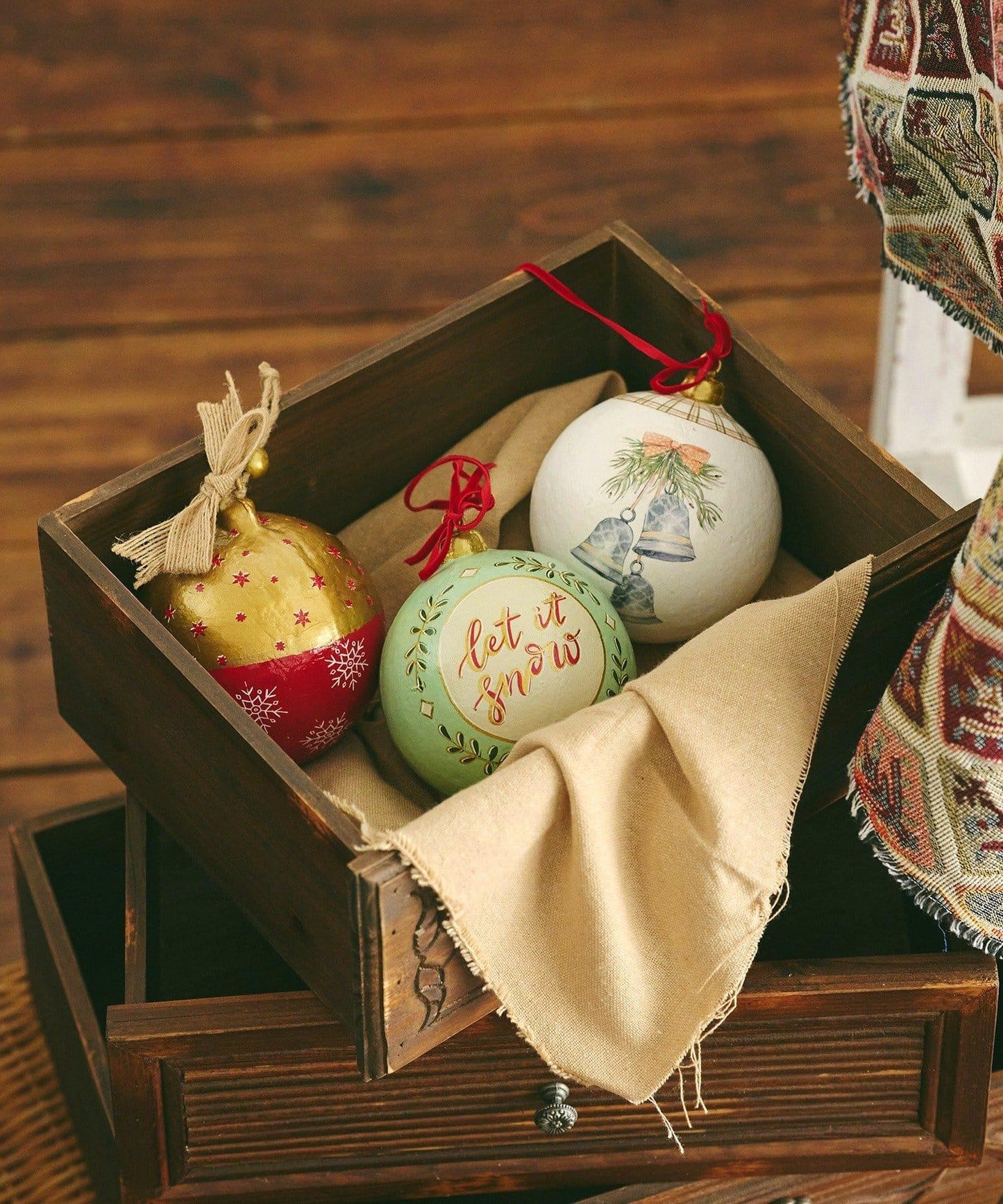 拼色球形裝飾掛件/聖誕集市