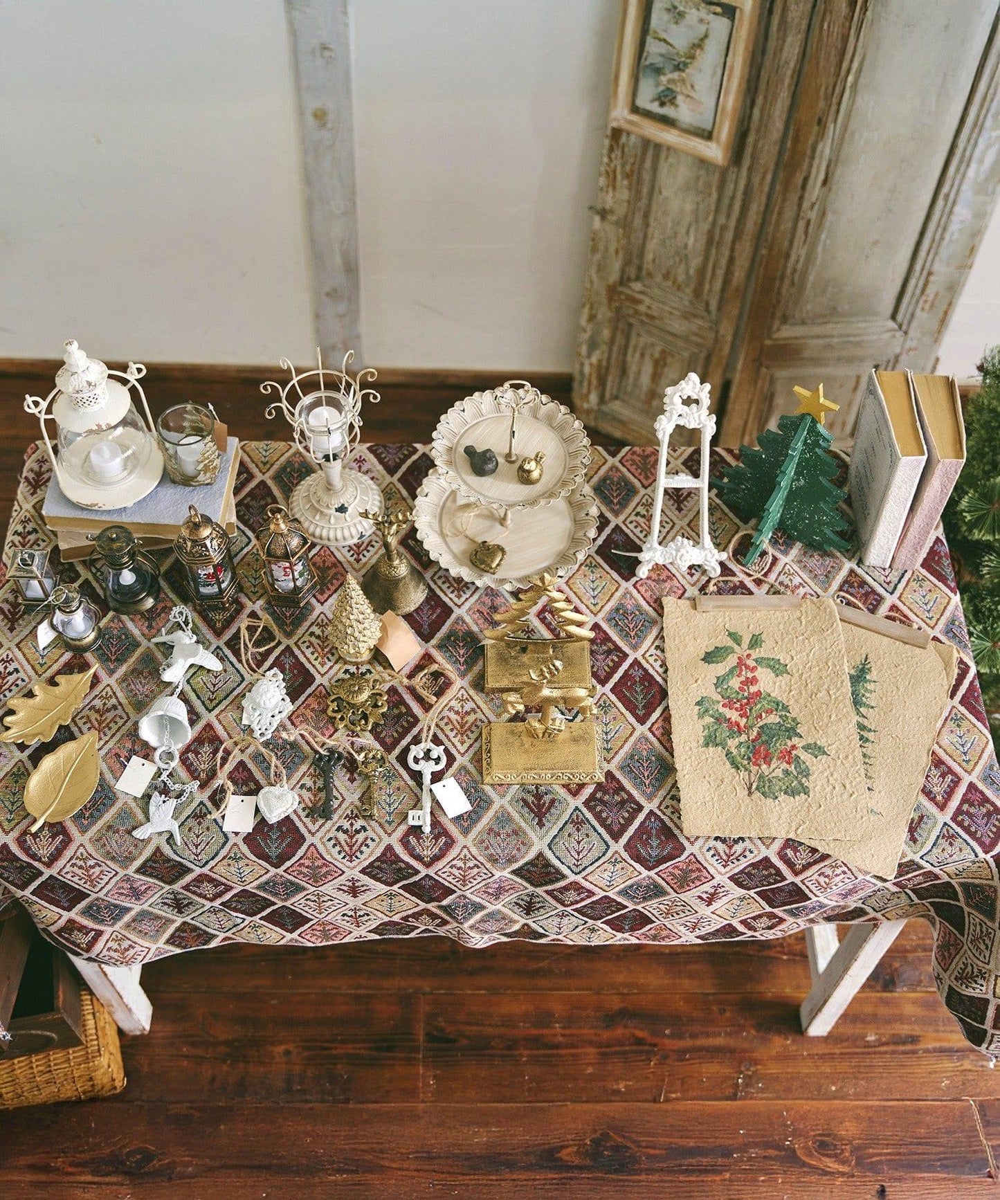 復古書本裝飾品/聖誕跳蚤市場