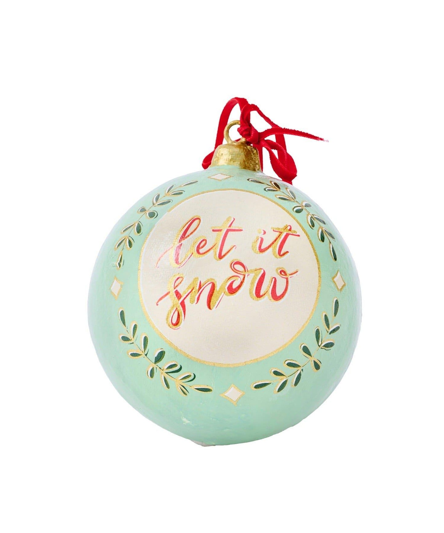 植物風格球形裝飾/聖誕集市