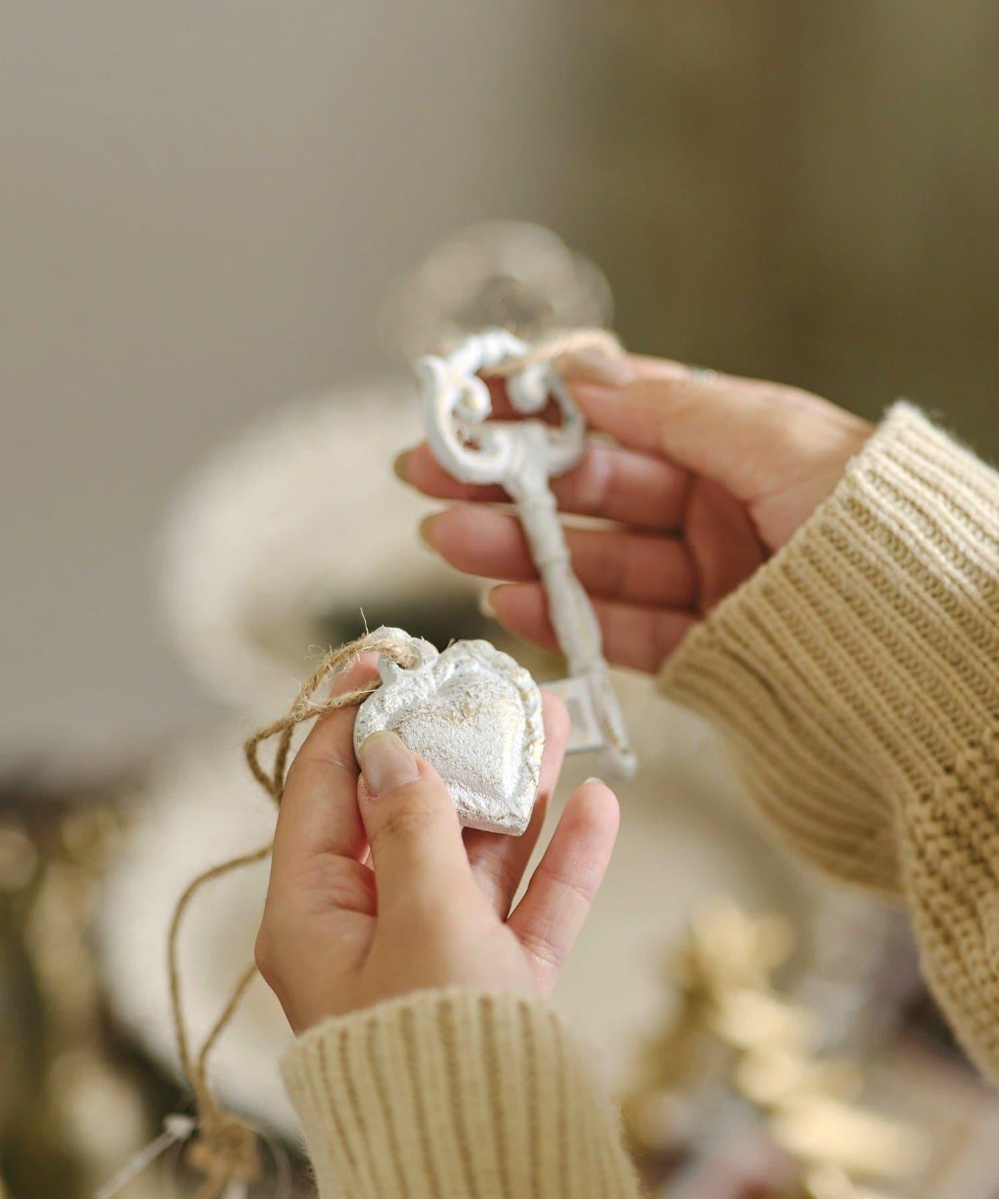 愛心鐵藝裝飾品/聖誕集市