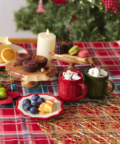 針織圖案馬克杯：300ml/聖誕下午茶