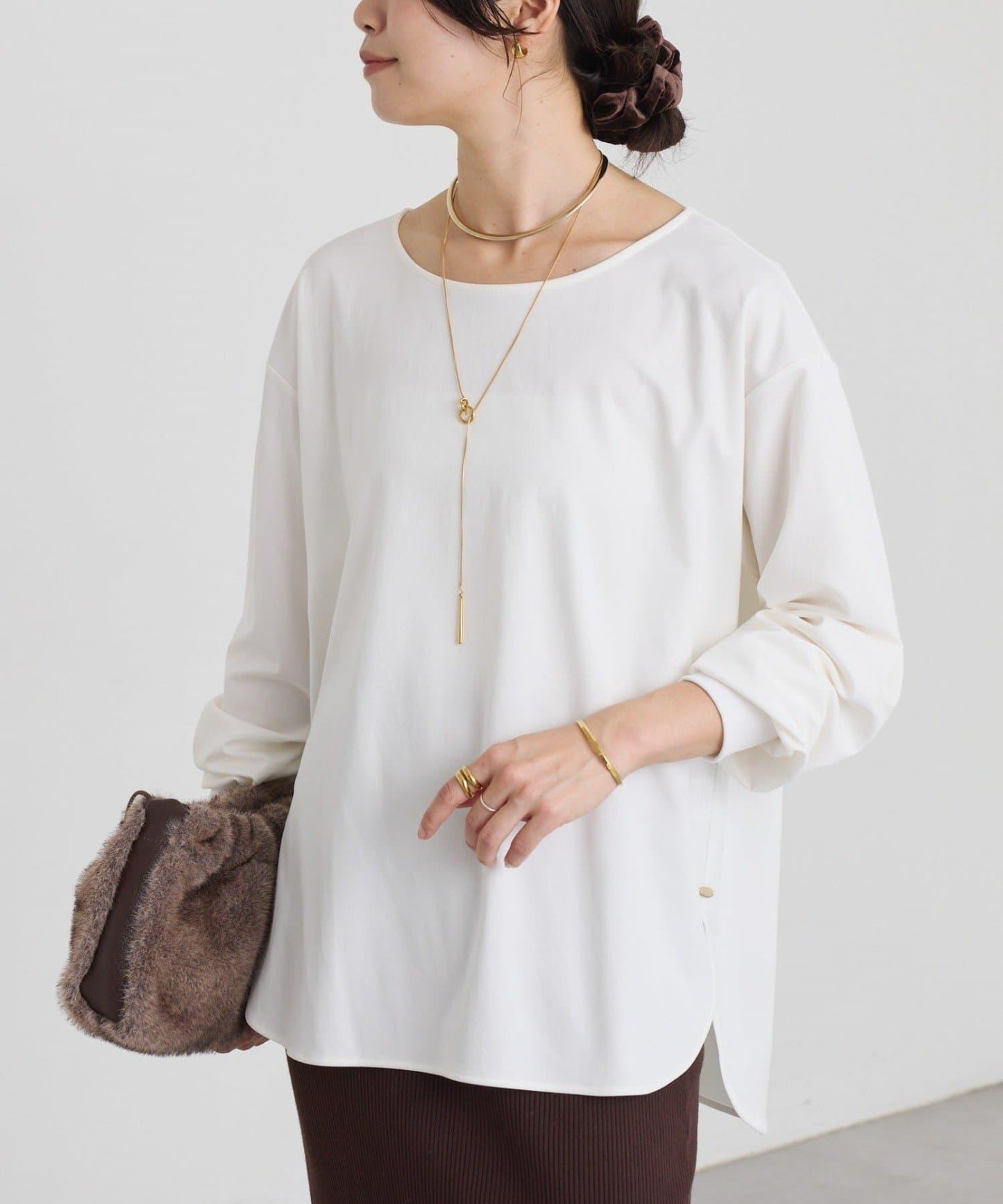 【百搭款】醋酸纖維剪裁套頭衫/預計11月下旬發貨