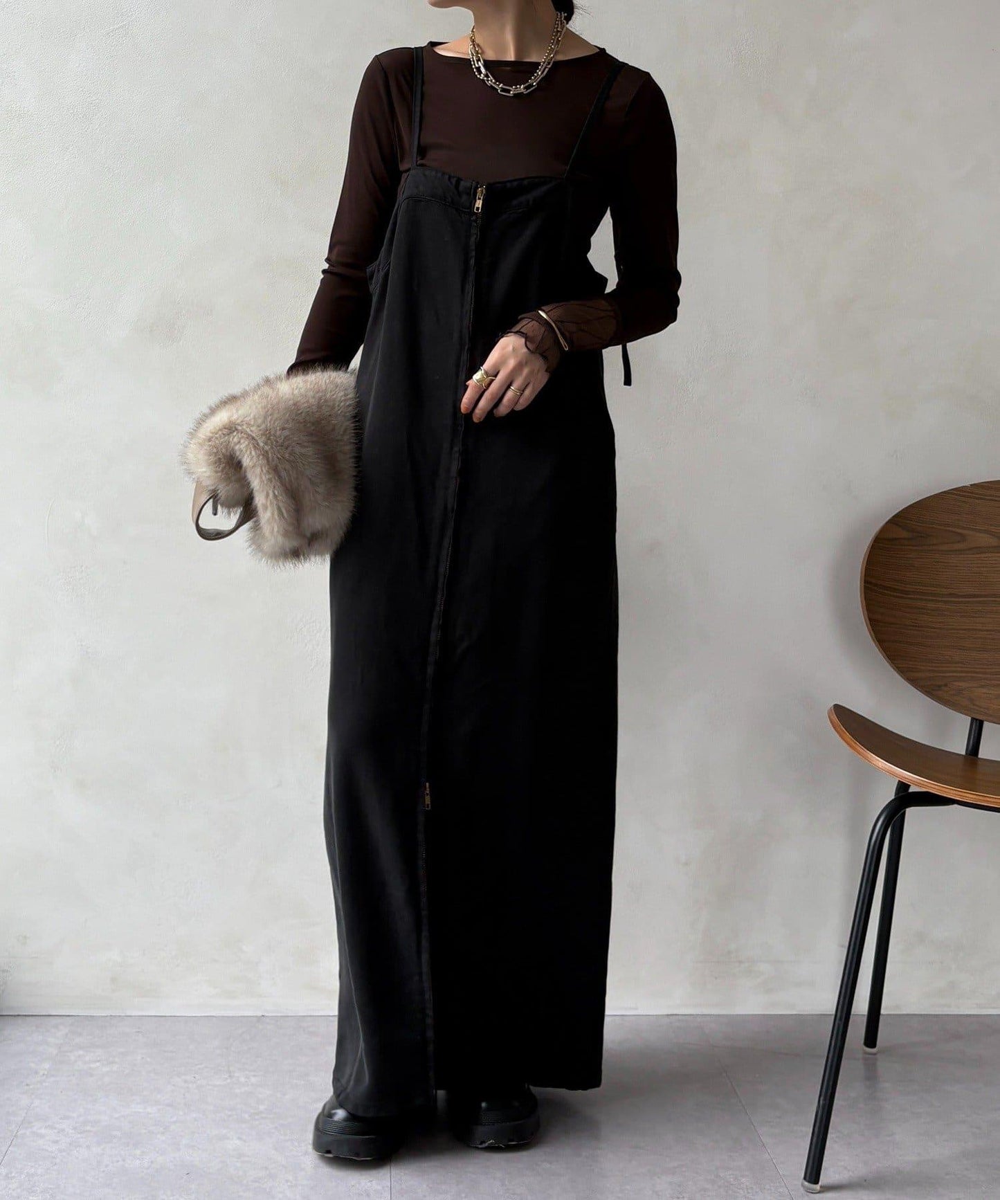 蕾絲網紗拼接透視T恤