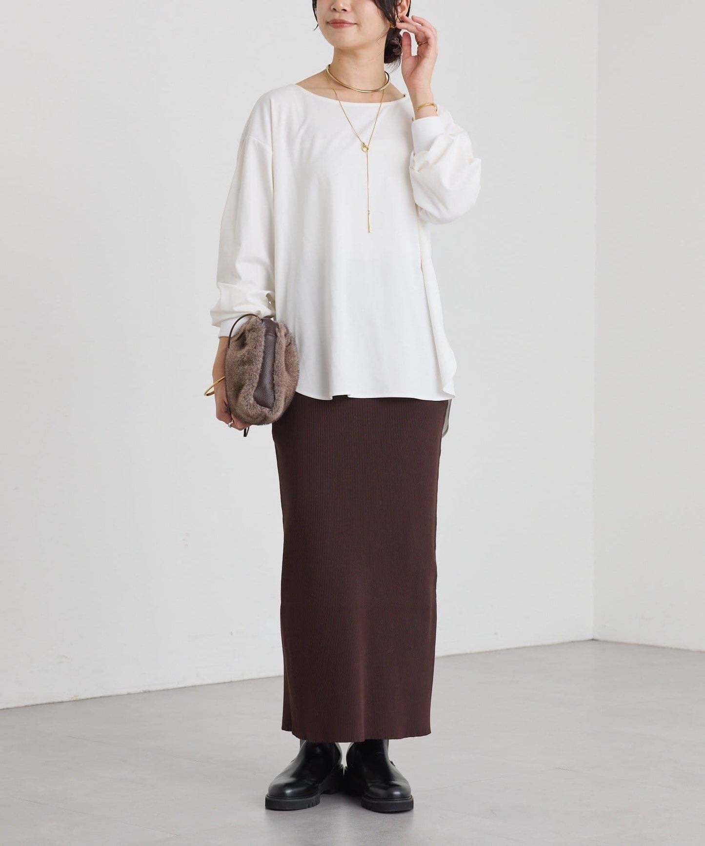 【百搭款】醋酸纖維剪裁套頭衫/預計11月下旬發貨