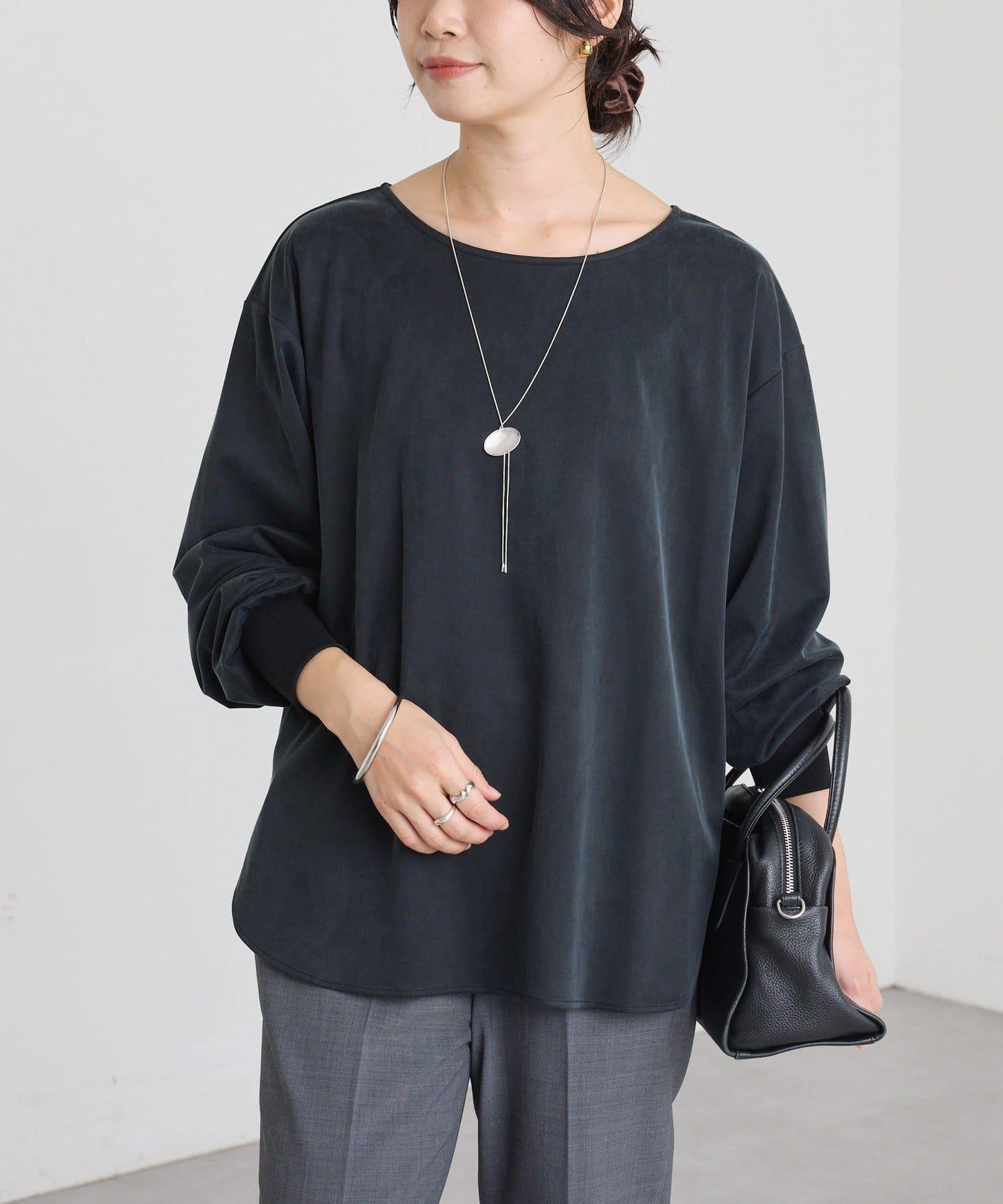 【百搭款】醋酸纖維剪裁套頭衫/預計11月下旬發貨