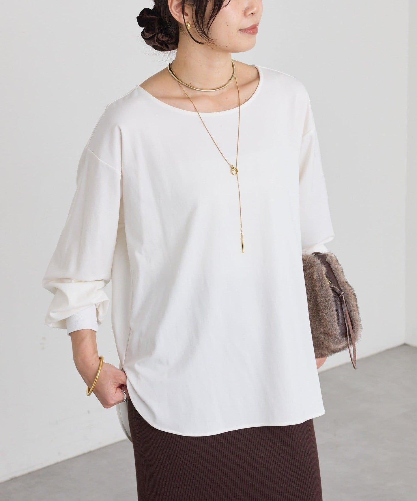 【百搭款】醋酸纖維剪裁套頭衫/預計11月下旬發貨