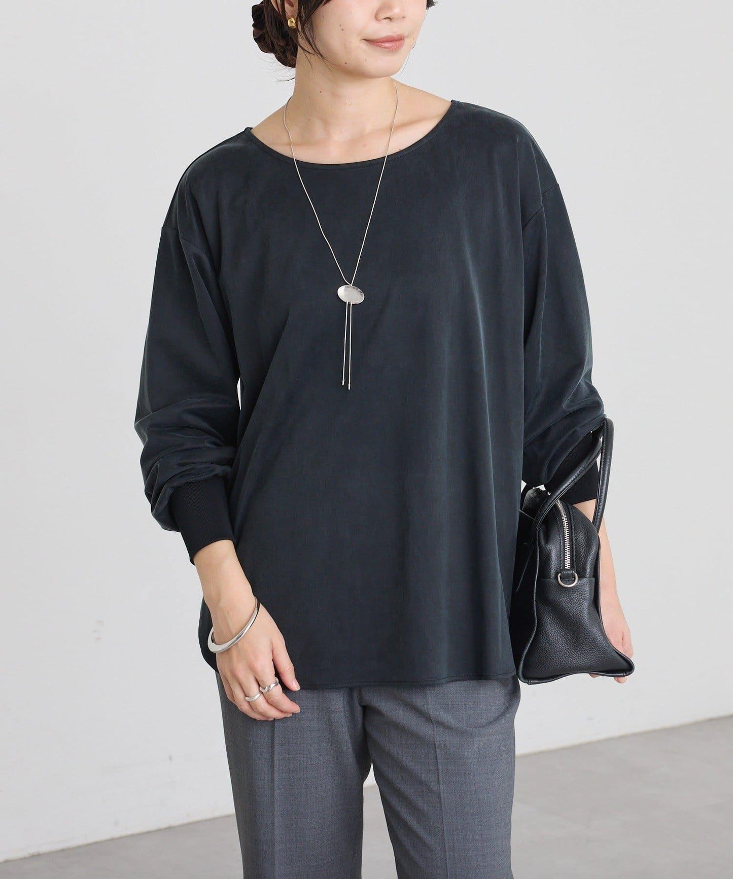 【百搭款】醋酸纖維剪裁套頭衫/預計11月下旬發貨