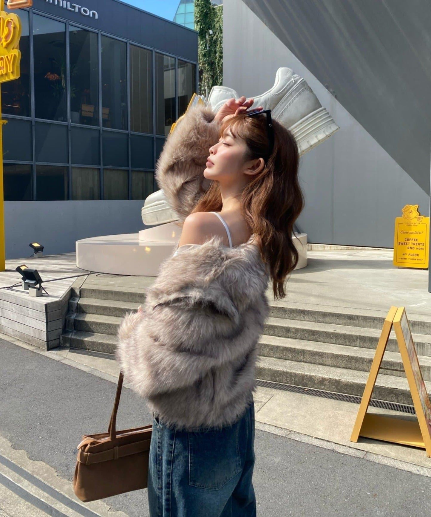 雙拉鍊毛絨外套 / 輕量外套