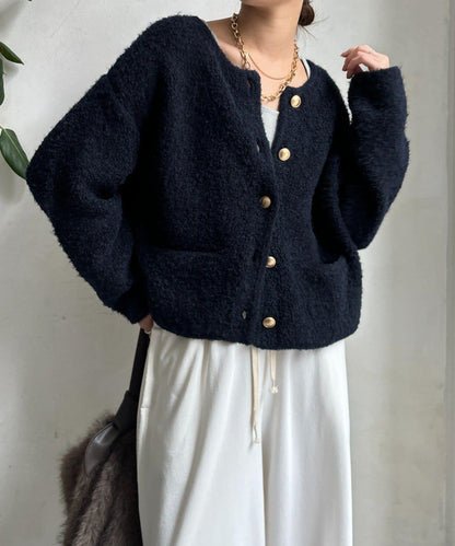 圈圈紗針織夾克